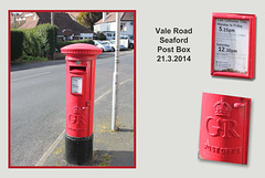 Post box - Vale Road - Seaford - 21.3.2013