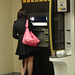Lady ATM in high heels / Dame ATM en talons hauts - 23 juin 2008  / Recadrage