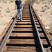 Eberhard on the Eagle Mountain Railroad Trestle (3800)