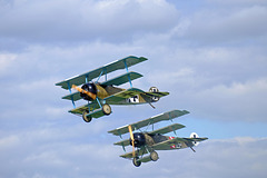 Wings and Wheels Dunsfold August 2014 X-T1 Fokker Triplanes 1