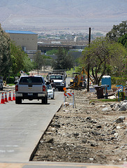 4th Street Sidewalk Construction Commencing (5966)