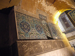 Sainte-Sophie : reste de décoration de la mosquée