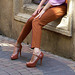 Jeune Française en talons hauts / Young French Lady in high heels -  Recadrage