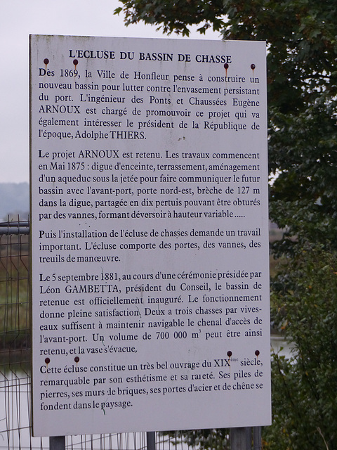 L'Ecluse du Bassin de Chasse (1) - 21 Septembre 2014