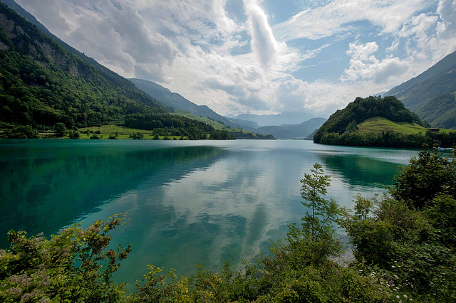 Le lac de Lungern (Obwald)...