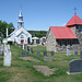 Chapelles et cimetière / Chapels and cemetery.
