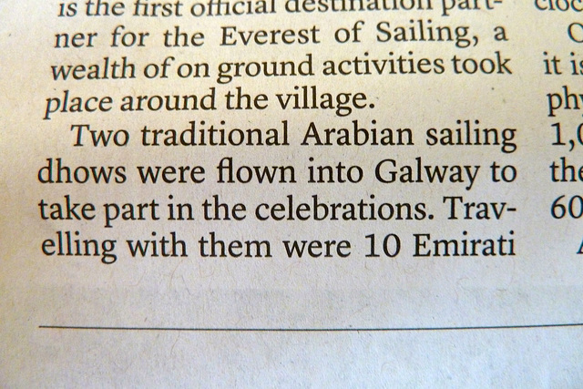 Dubai 2012 – Dhows fly to Ireland