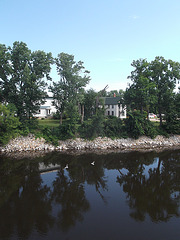 Résidences le long de la rivière Gatineau river's houses - June 30th 2012.