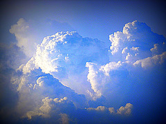 PANTA REI - alles ist im Fluß - Wolken über dem Osterzgebirge - PANTA REI - ĉio fluas - nuboj sur la montaro