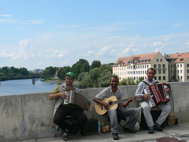 Fahrende Musikanten in Regensburg