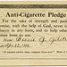 Anti-Cigarette Pledge, 1916