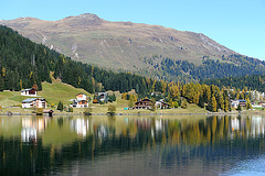 Le lac de Davos (Grisons)...