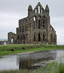Whitby Abbey reflected