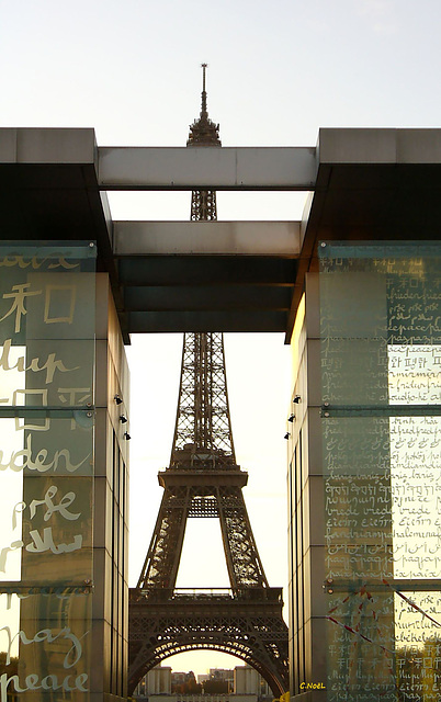 Mur pour la Paix et Tour Eiffel !