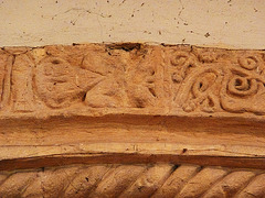 swell c.1130 male exhibitionist, chancel arch