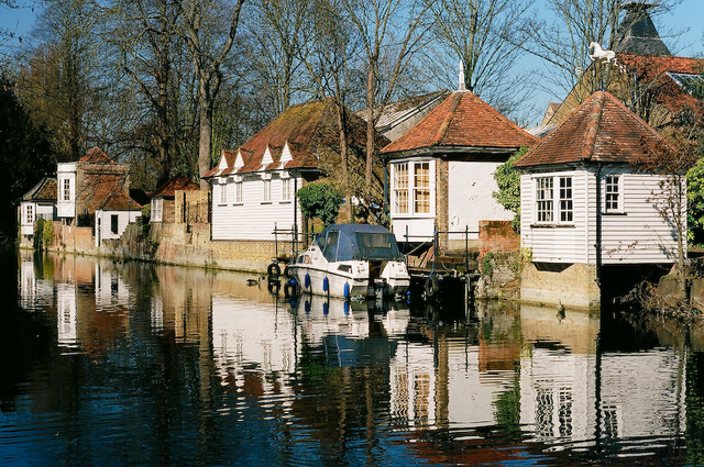 The River Lea at Ware, Hertfordshire