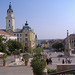 Pécs: la ĉefa placo - desupra rigardo