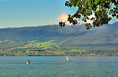 Le lac de Neuchâtel et le Jura...