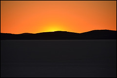 Salt lake sunset