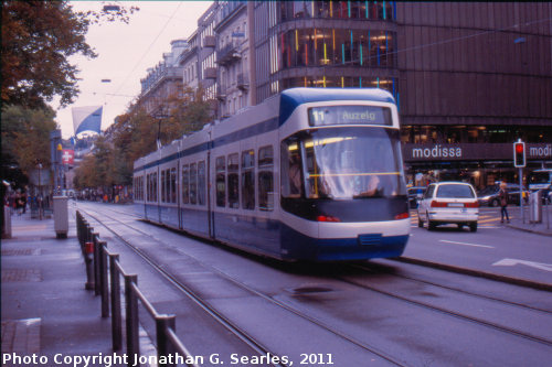 Zurich Tram, Picture 1, Zurich, Switzerland, 2011