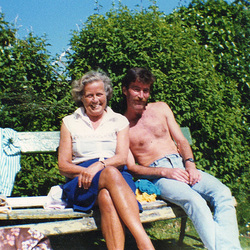 Mum & Paul in the sun