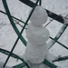 Caged snowman