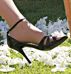 heels and flowers