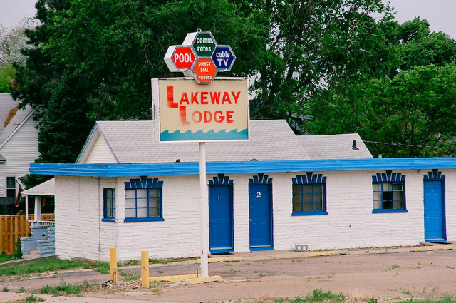 Ogallala (5) Lakeway Lodge, a disused motel