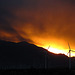Sunset with wind turbines (3370)