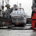 Kreuzfahrtschiff  BREMEN im Dock