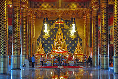 Buddha altar in Wat Neiramit Vipassana
