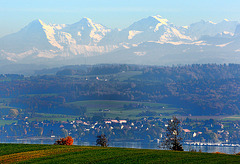 Panorama des Alpes bernoises...
