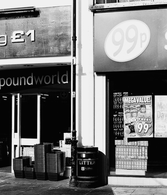 Pound world v. the 99p store