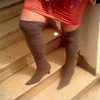 La jolie Flory en mode bottes à talons hauts / Sexy Flory in a high-heeled boots mood - 1er octobre 2012.