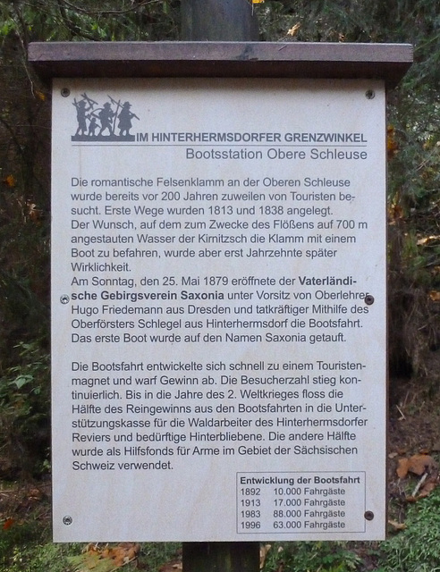 Hinterhermsdorf - Wanderung zur Oberen Schleuse