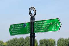 Capital Ring sign, Wimbledon Park