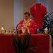 Father Mark prepares for Communion