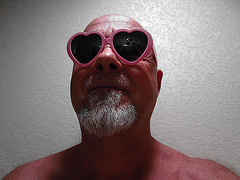 Pink Heart Sunglasses (1207)