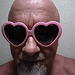 Pink Heart Sunglasses (1208)