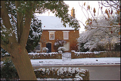 Magdalen Lodge in winter