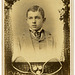 A Boy's Cabinet Card Portrait with a Tennis-Themed Border