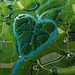 Amazing heart pattern made by rivers