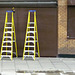 Two yellow ladders