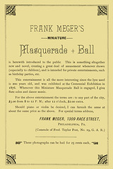 Frank Meger's Miniature Masquerade Ball (Back)