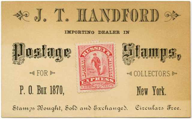 J. T. Handford, Importing Dealer in Postage Stamps for Collectors