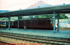 Old BLS Train, Picture 1, Edited Version, Spiez Bahnhof, Spiez, Frutigen-Niedersimmental, Switzerland, 2011