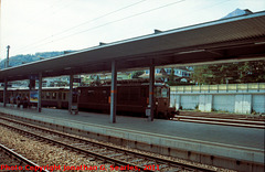 Old BLS Train, Picture 2, Edit 2, Spiez Bahnhof, Spiez, Frutigen-Niedersimmental, Switzerland, 2011