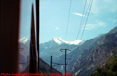 View from BVZ Narrow-Gauge Train, Picture 5, Edited Version, Unknown location, Frutigen-Niedersimmental, Switzerland, 2011