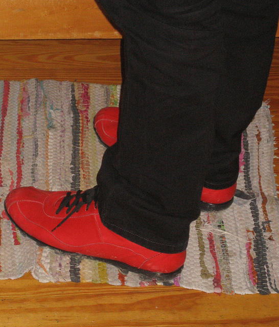 Beppe Gambetta's famous red shoes