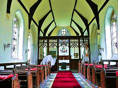 landwade church, cambs interior 1450